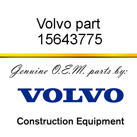 Volvo part 15643775