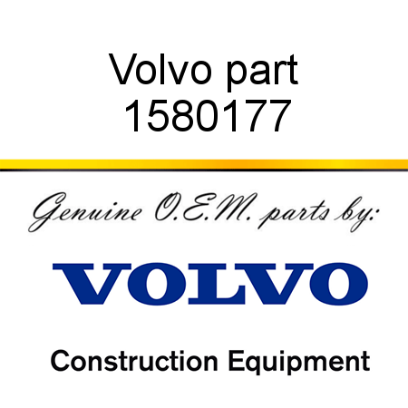 Volvo part 1580177