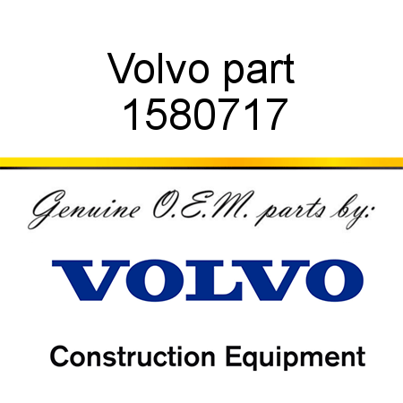 Volvo part 1580717