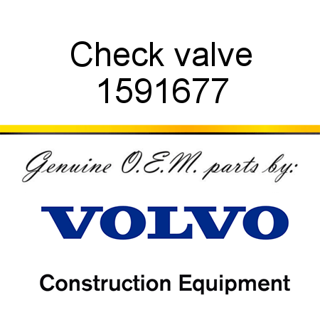 Check valve 1591677