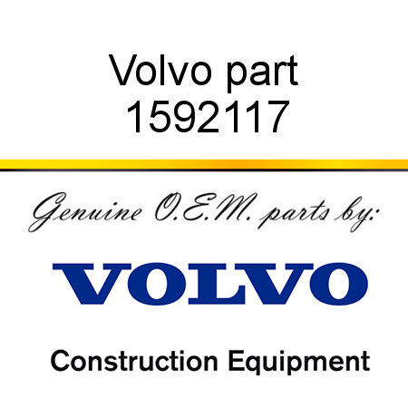 Volvo part 1592117