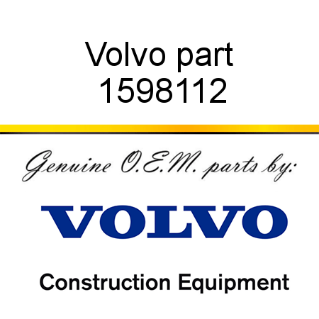 Volvo part 1598112