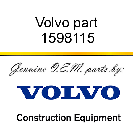 Volvo part 1598115