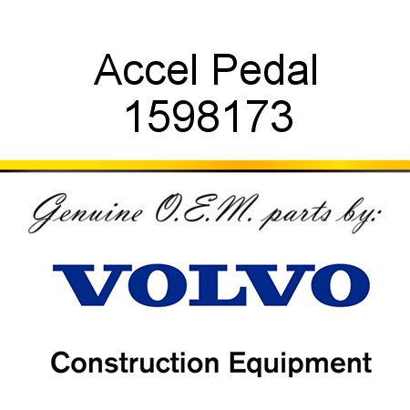 Accel Pedal 1598173