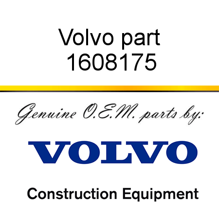 Volvo part 1608175