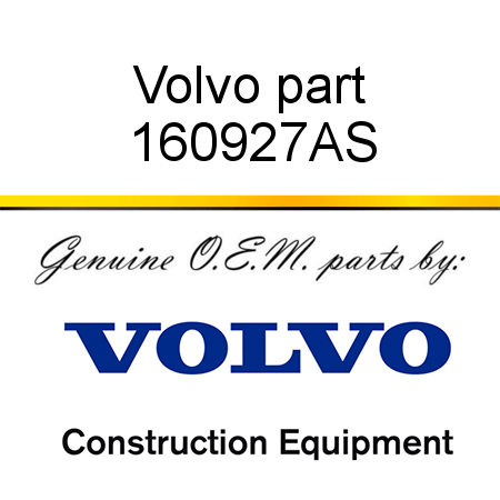 Volvo part 160927AS