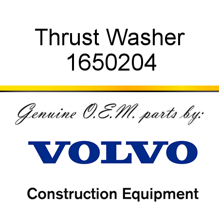 Thrust Washer 1650204