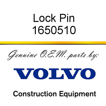 Lock Pin 1650510