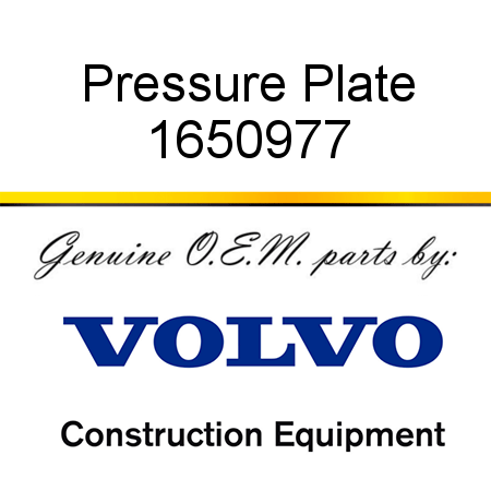 Pressure Plate 1650977