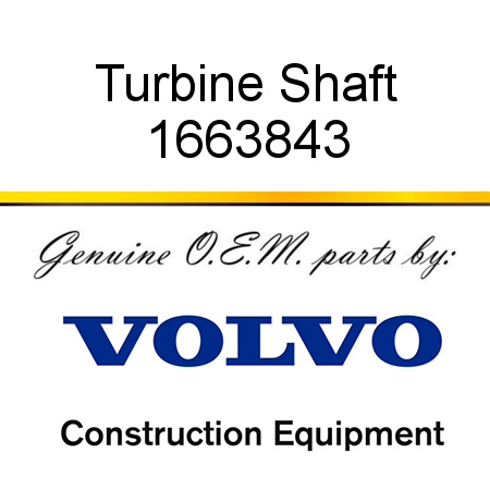 Turbine Shaft 1663843