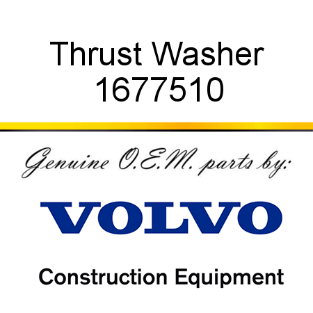 Thrust Washer 1677510
