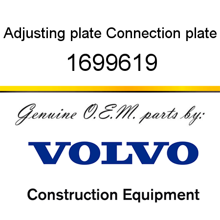 Adjusting plate, Connection plate 1699619
