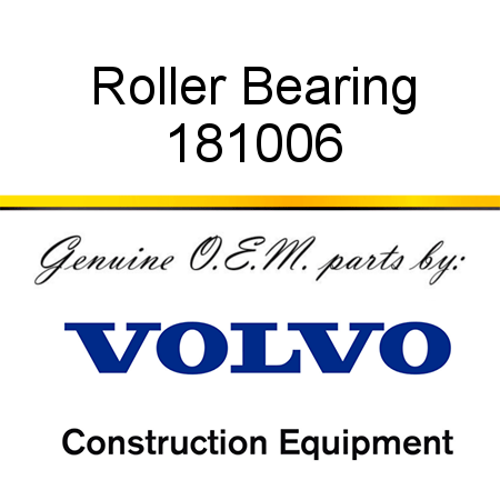 Roller Bearing 181006