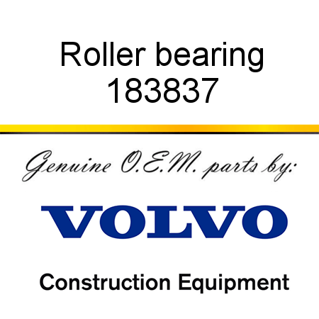 Roller bearing 183837