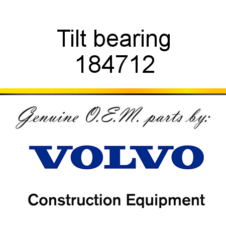 Tilt bearing 184712