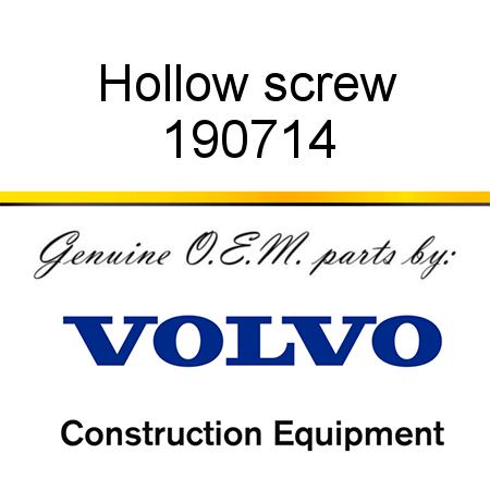 Hollow screw 190714