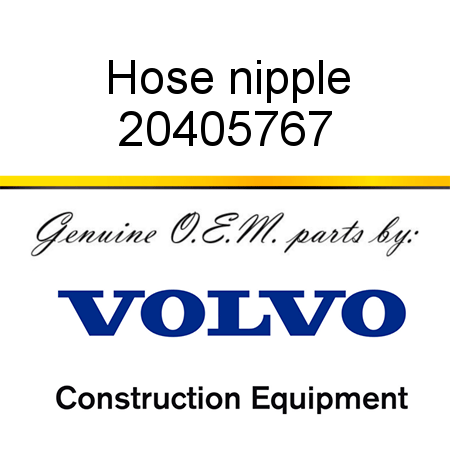 Hose nipple 20405767