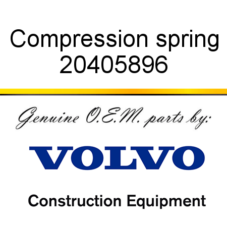 Compression spring 20405896