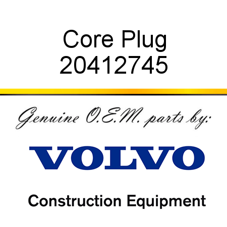 Core Plug 20412745