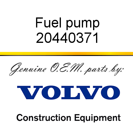 Fuel pump 20440371