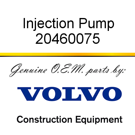 Injection Pump 20460075
