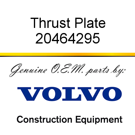 Thrust Plate 20464295