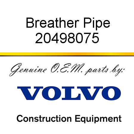 Breather Pipe 20498075