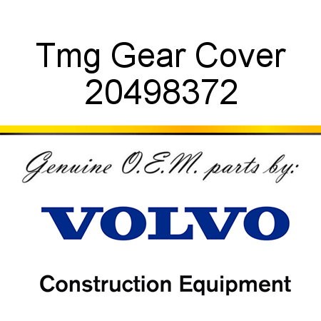 Tmg Gear Cover 20498372