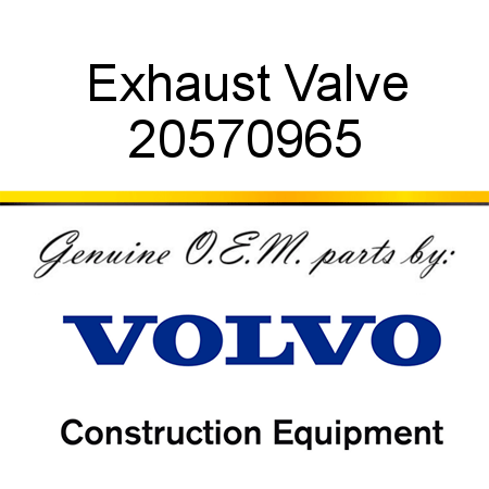 Exhaust Valve 20570965