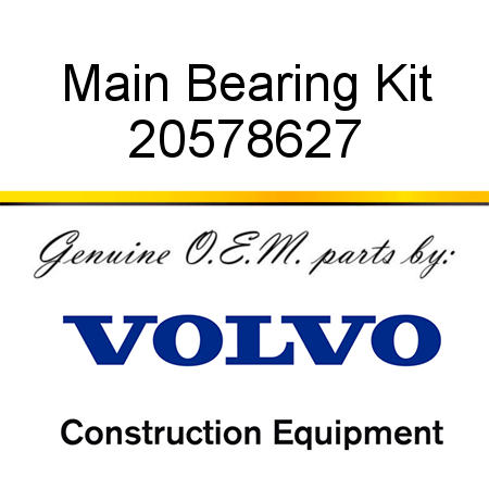 Main Bearing Kit 20578627