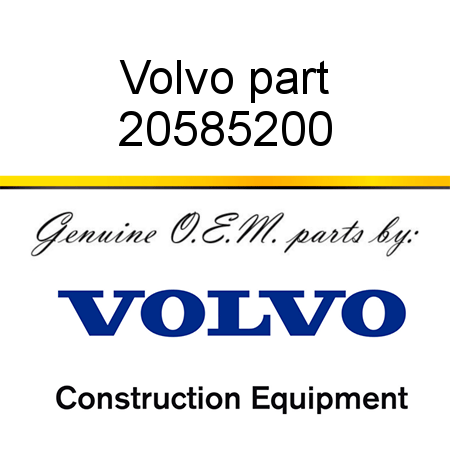 Volvo part 20585200