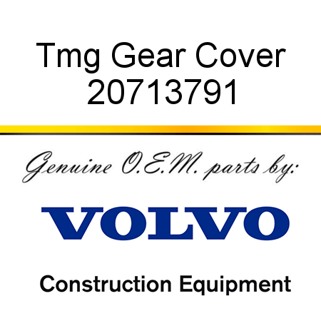 Tmg Gear Cover 20713791
