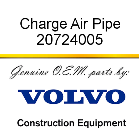 Charge Air Pipe 20724005