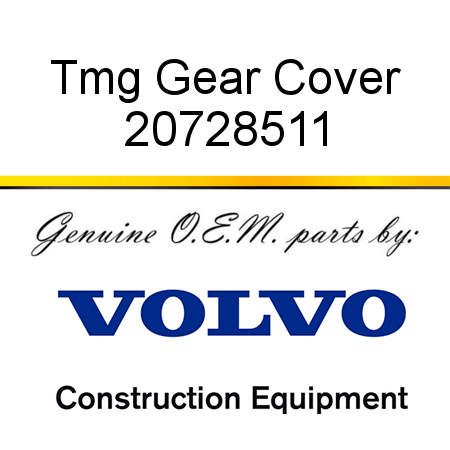 Tmg Gear Cover 20728511