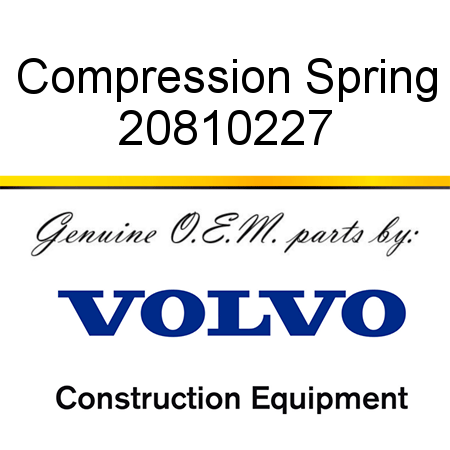 Compression Spring 20810227