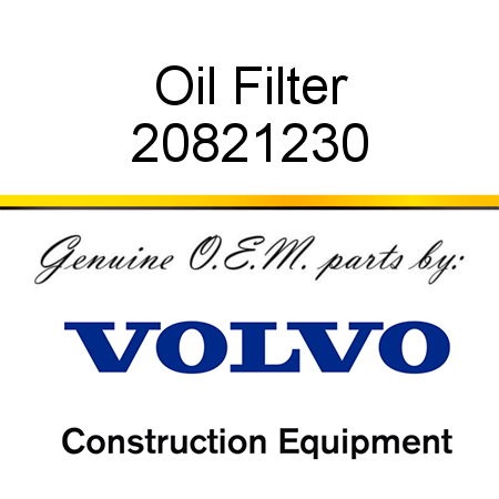Oil Filter 20821230