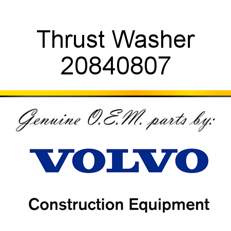 Thrust Washer 20840807