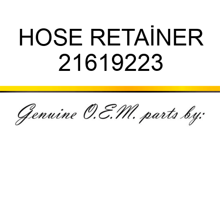 HOSE RETAİNER 21619223