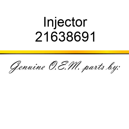 Injector 21638691