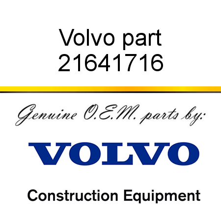 Volvo part 21641716