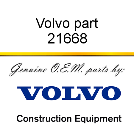 Volvo part 21668