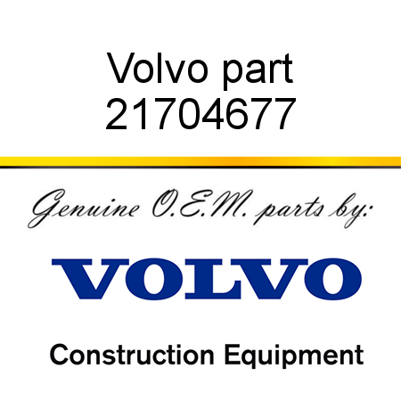 Volvo part 21704677