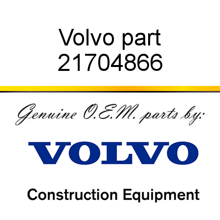 Volvo part 21704866