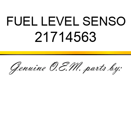 FUEL LEVEL SENSO 21714563