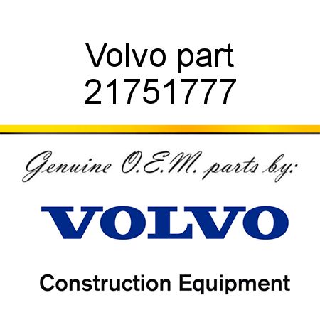 Volvo part 21751777