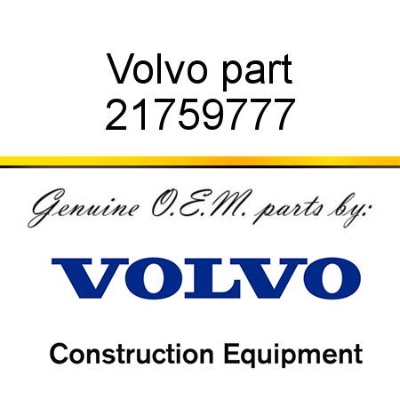 Volvo part 21759777