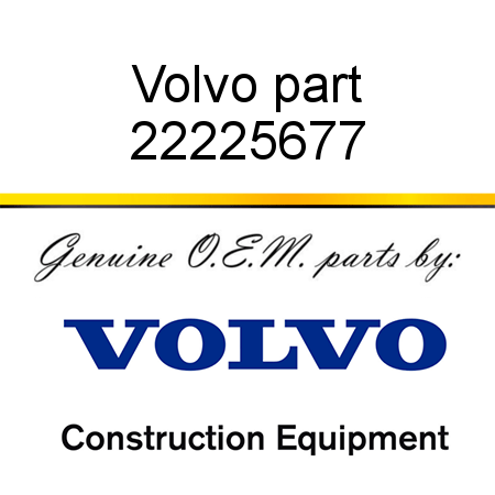 Volvo part 22225677