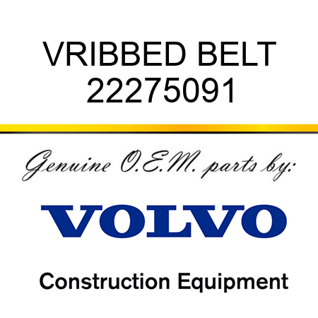 VRIBBED BELT 22275091