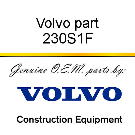 Volvo part 230S1F