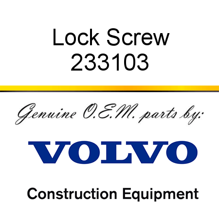 Lock Screw 233103